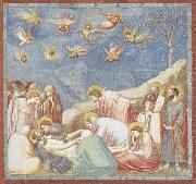 GIOTTO di Bondone Lamentation over the Dead Christ oil on canvas
